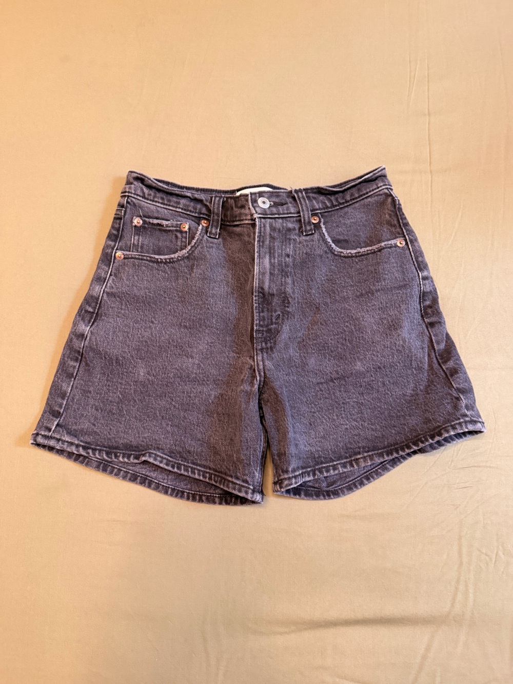 Abercrombie & Fitch Denim Jean Shorts - Washed Black